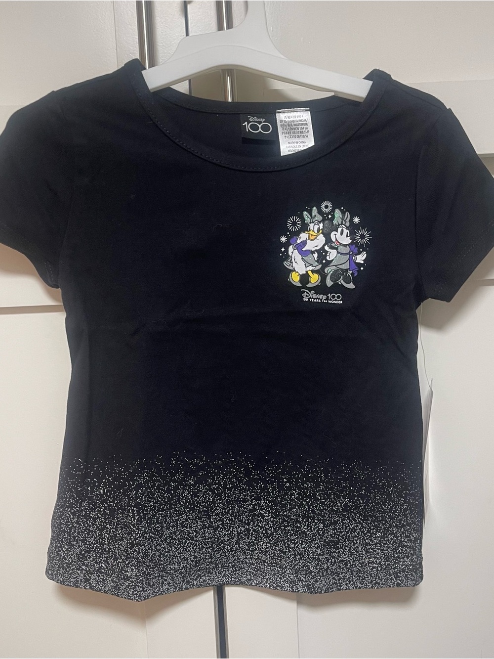 Disney 100 yrs Shirt 100% organic cotton sz 4y NWT